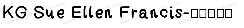 KG Sue Ellen Francis字体转换